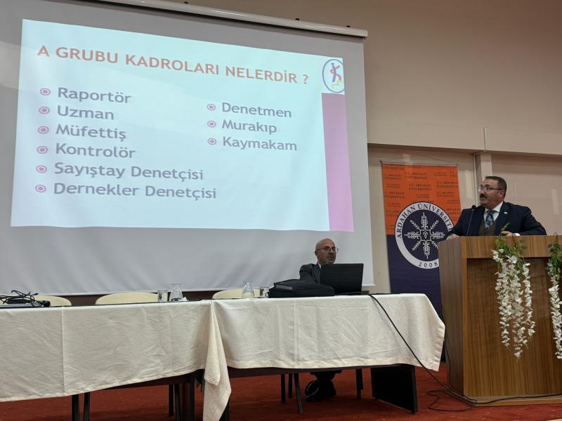 KPSS ve Kamuda Kariyer Süreci Bilgilendirme Semineri” Fakültemizde Gerçekleştirildi.